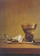 Karel Slabbaert A toebackje still life oil painting